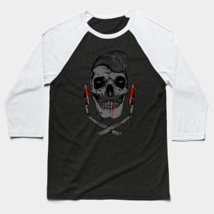 Skull Pomade Baseball T-Shirt